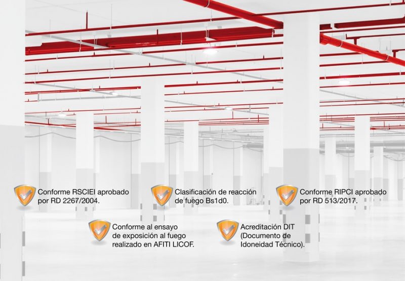 Seguridad Certificada Sistema NIRON Red tuberias polipropileno
