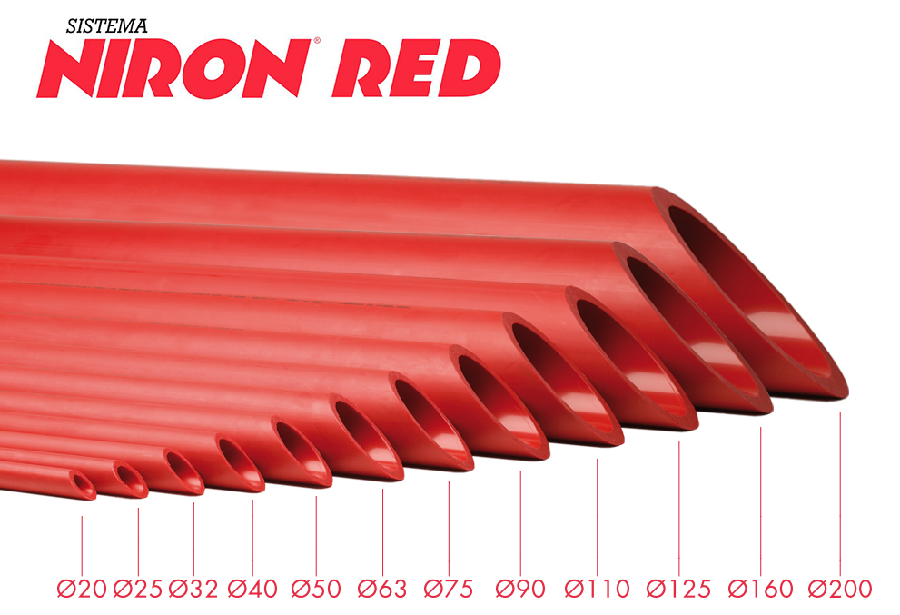 Tuberías polipropileno NIRON Red gama