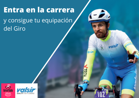 Campaña de Italsan para sorteo equipación de ciclismo de Valsir del Giro