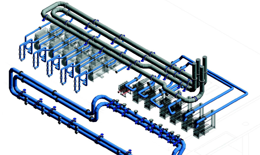 BIM design for data processing center installation