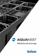 Catalogo AQUANEST sobre módulos de drenaje
