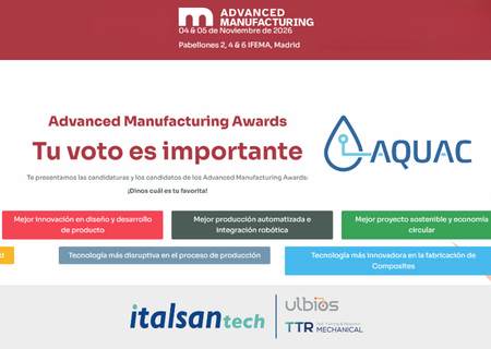 AQUAC, finalista en los Advanced Manufacturing Awards 2026